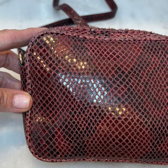 Michael Kors Python Leather Mini Crossbody Bag - Picture 7 of 16